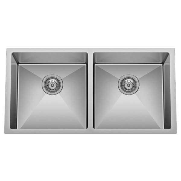 BC-D8745  Stainless Steel  Double Sink 875 x 450 x 230mm- Brushed Nickel