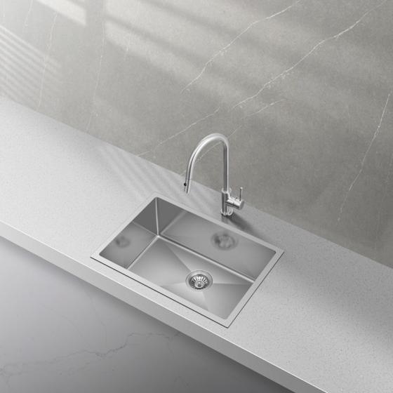 BC- 5545 Stainless Steel Single sink 550 x 450 x 230mm - Brushed Nickel