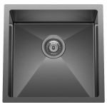 BC-GM5545 Stainless Steel Single Sink 550mm x 450mm x 230mm – Brushed Gunmetal Black ( Grid inculd)