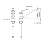 BC-6009 Chrome Kitchen Mixer Tap
