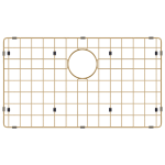 BC-G7045 Stainless Steel Single Sink 700mm x 450mm x 230mm - Brushed Brass Gold   ( Grid inculd)