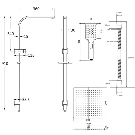 7121.BL-Shower Head