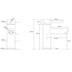 BC-2003  Basin Mixer- Matt Black