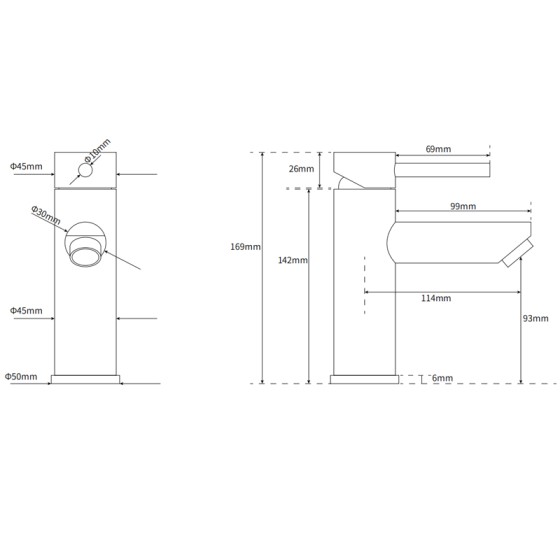BC-2003  Basin Mixer- Matt Black