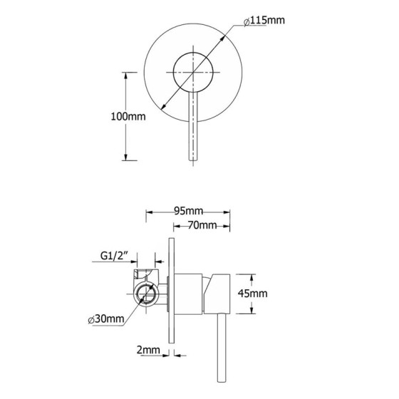 KRD201CR-Shower Mixer- Chrome