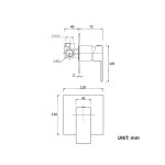 KSQ201B-Shower Mixer -Matt Black