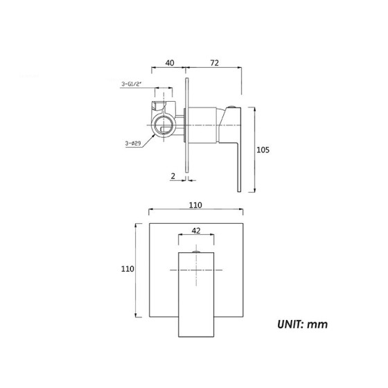 KSQ201CR-Shower Mixer- Chrome