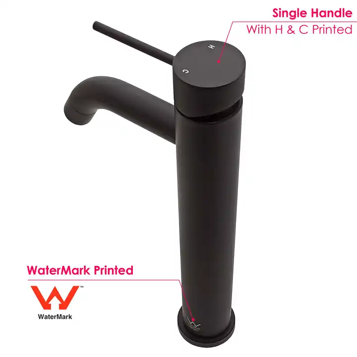 BC 2007 Matte Black Basin Mixer Tap